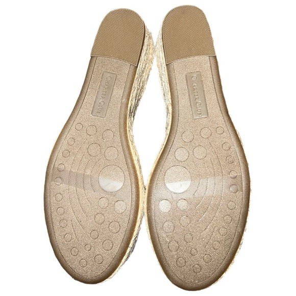 NWOT - Charter Club - Womens Luchia Canvas Buckle Wedge Sandals - Size 8 - Picture 5 of 7